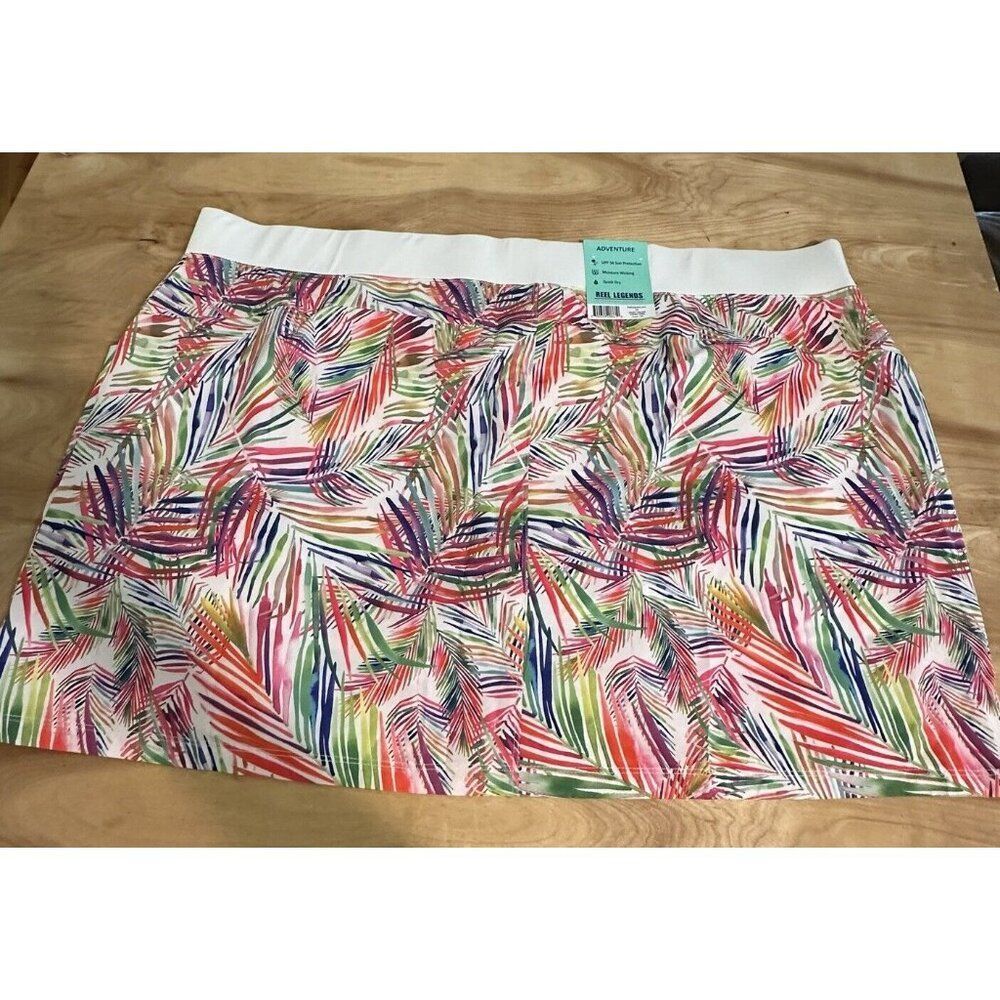 NWT Reel Legends Ladies Sz 4x Tennis Golf pickleball skort Stretch pull on
